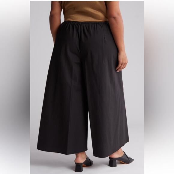 Vince Wide Leg Cropped Lightweight Pants Size 2X Black NWT - Picture 2 of 5